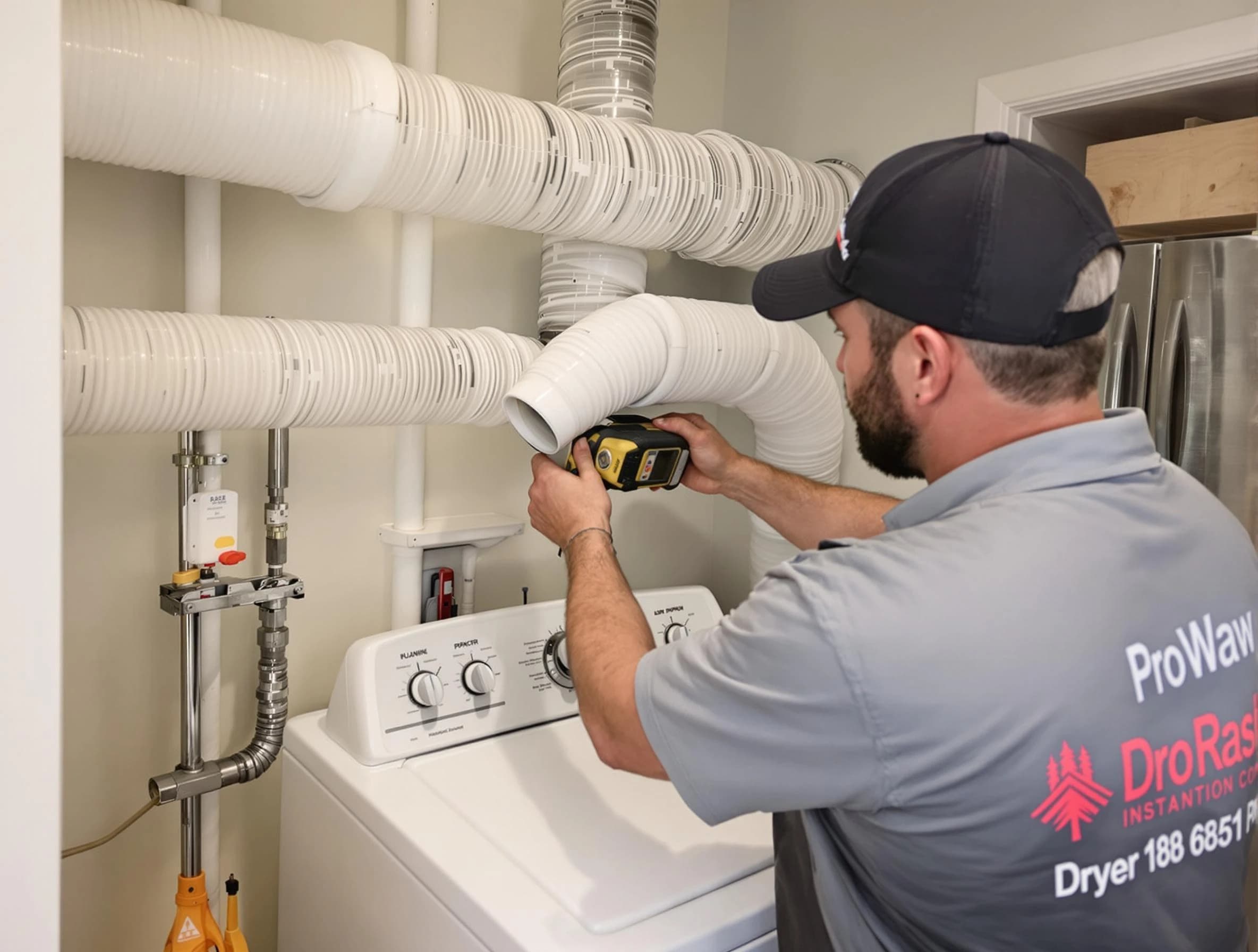 Professional dryer vent hose installation by Atlanta Dryer Vent Cleaning in Atlanta
