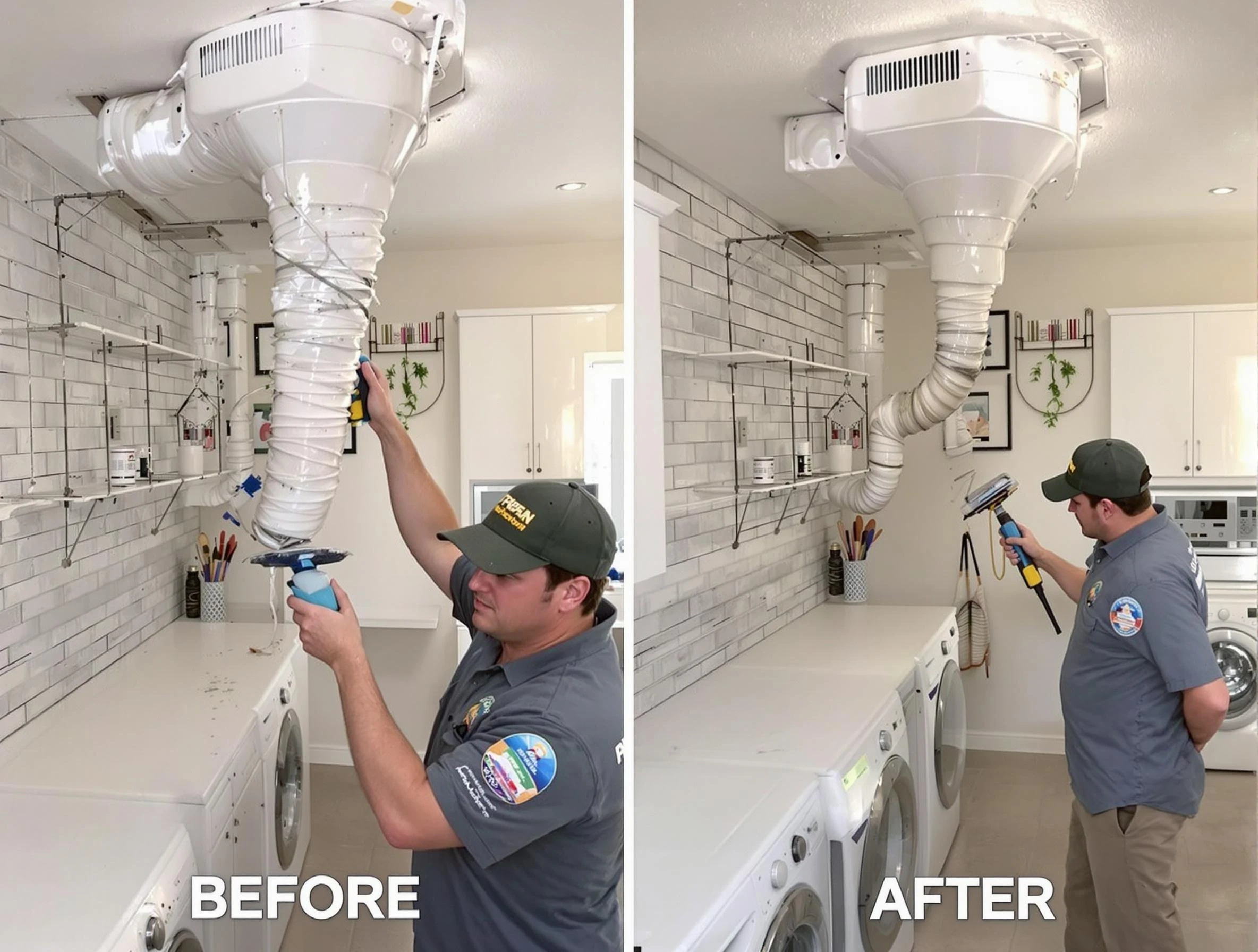 Professional dryer exhaust vent cleaning by Atlanta Dryer Vent Cleaning in Atlanta